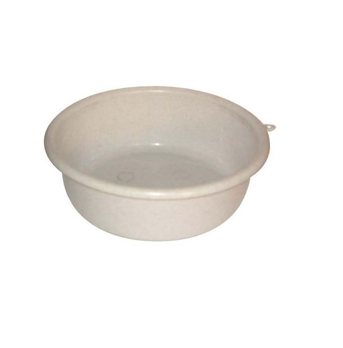 Bassine ronde en plastique 20L Ø45 cm avec poignées pour le nettoyage