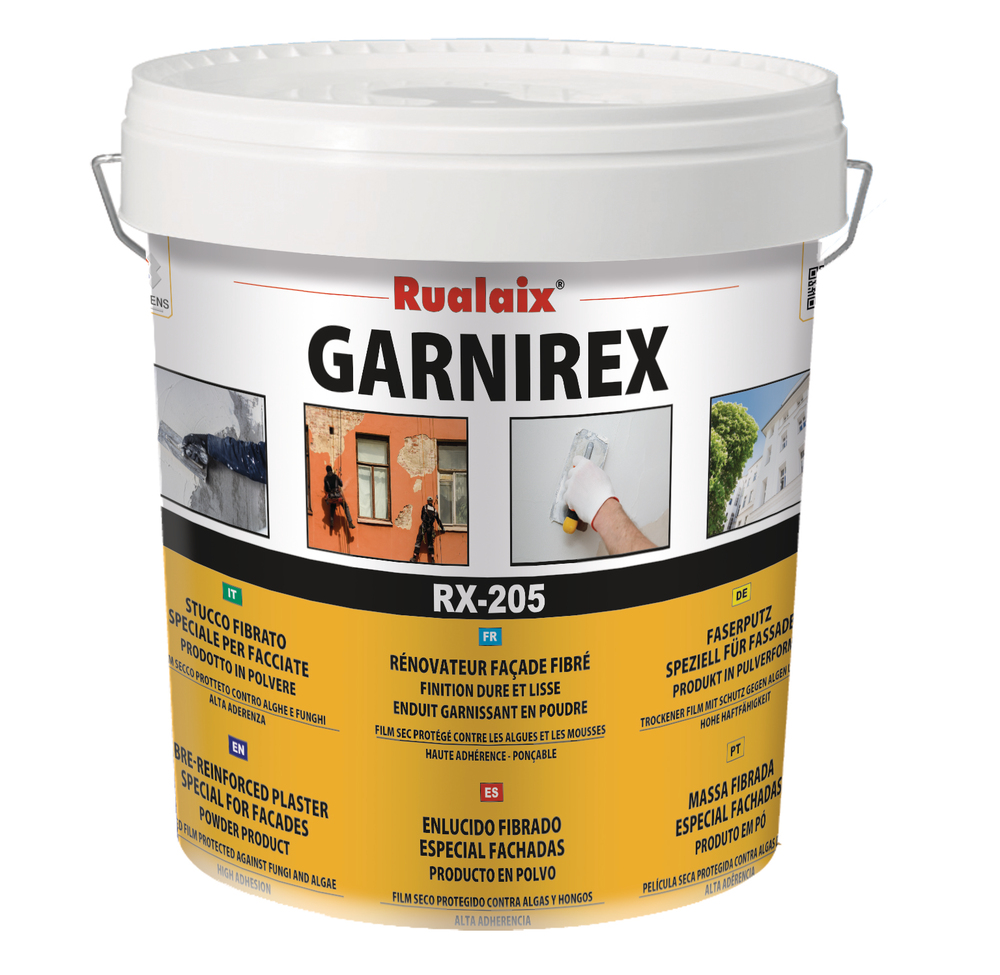 RX-205 Garnirex - Enduit garnissant façade fibré en poudre 15kg RUALAIX