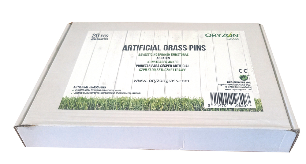 Agrafes de Fixation Métalliques Pour Gazon 20 Pièces