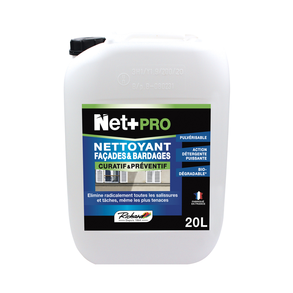 Nettoyant Façades & Bardages Biodégradable Net+Pro 20L