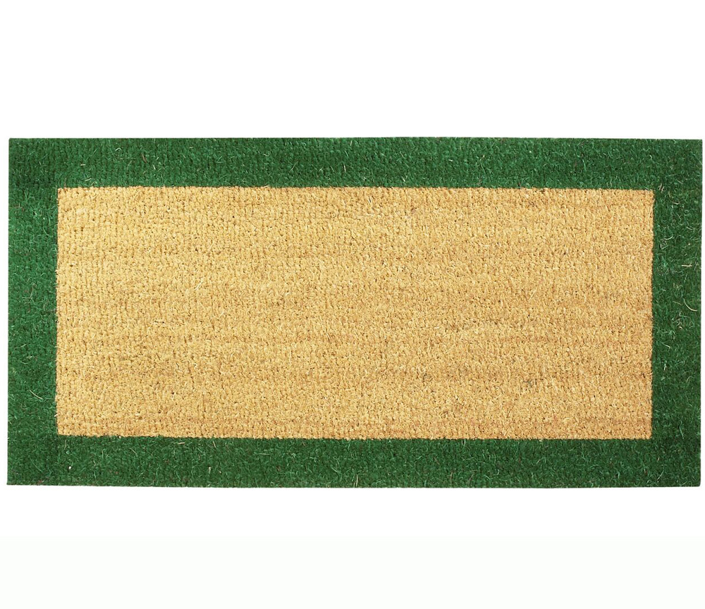 Tapis Coco 23mm Ecru/Vert