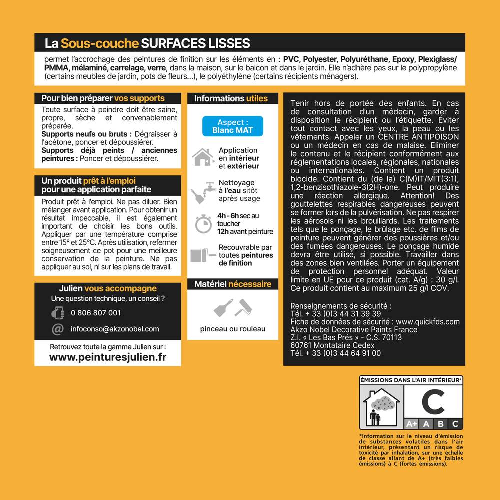 Sous-couche Surfaces Lisses 0.5L