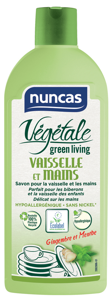 Flacon de savon liquide écologique Vaisselle et Mains Végétale Green Living 500 ml