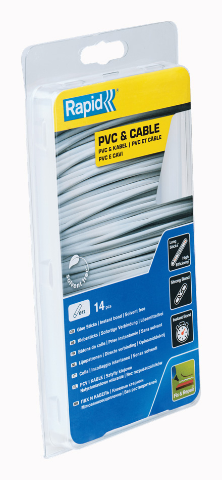 Bâtons de Colle PVC & Câble Ø12mm x14Sticks