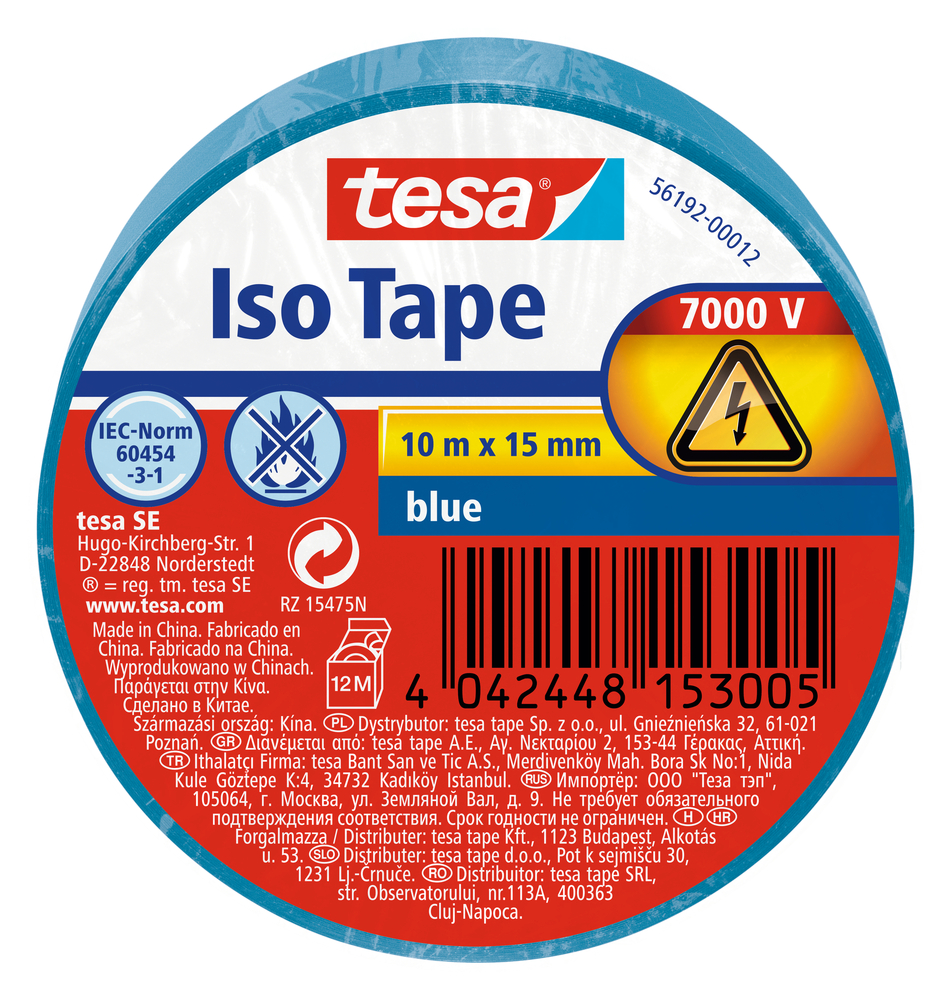 Isoler - Adhésif Universel Électrique 10mx15mm Bleu