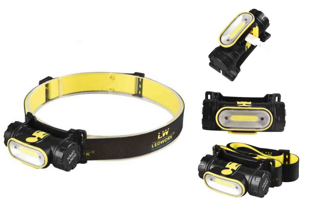 Lampe Frontale LED Rechargeable Avec Capteurs