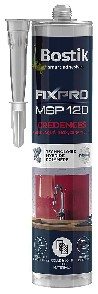 Mastic de Fixation Crédences MSP120 Transparent 290 ml