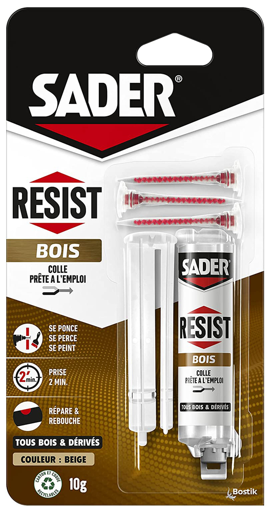 Colle Bi-Composant Resist Bois Beige 10g