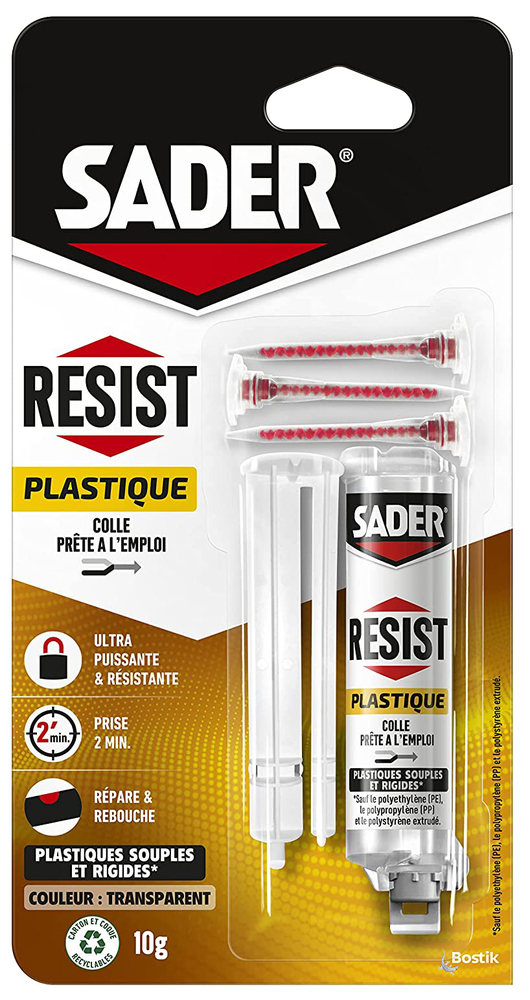 Colle Bi-Composant Resist Plastique Transparente 10g