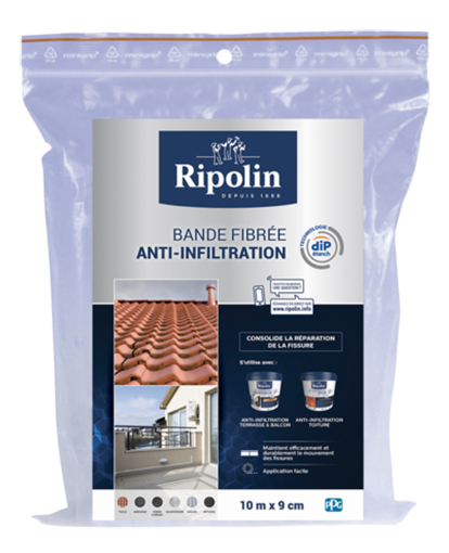 Bande Fibrées Anti-Infiltration 10 m x 9 cm