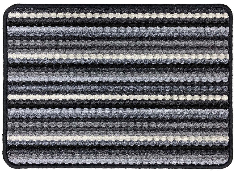 Tapis Multi Stripes Anthracite 40x60cm
