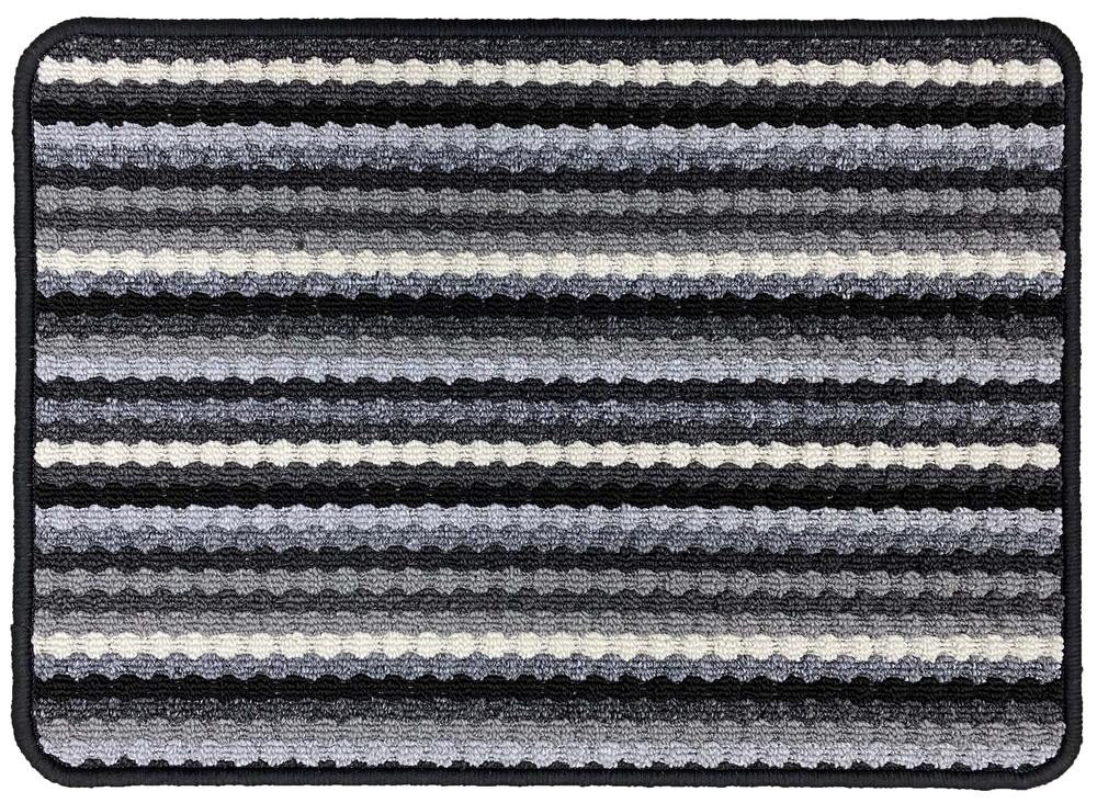 Tapis Multi Stripes Anthracite 40 x 60 cm