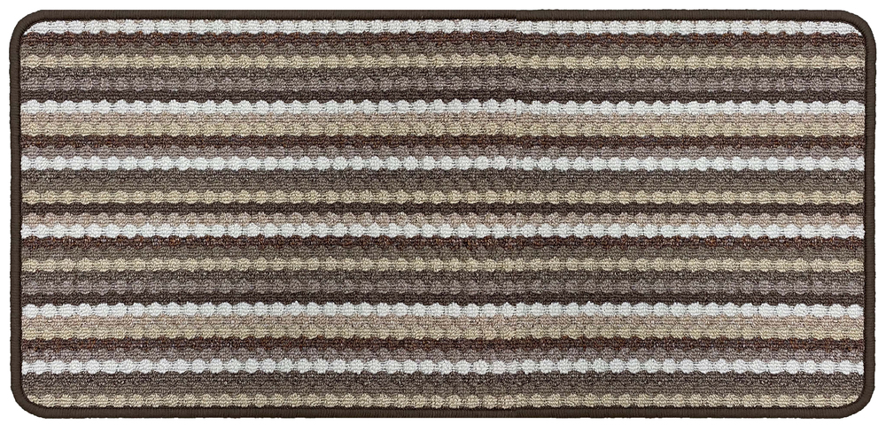 Tapis Multi Stripes Beige Brown 66 x 120 cm
