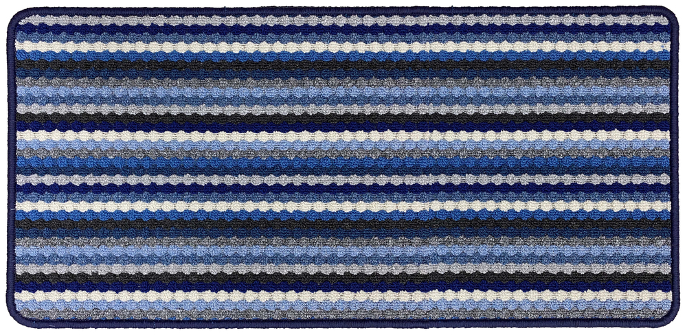 Tapis Multi Stripes Blue 66x120cm