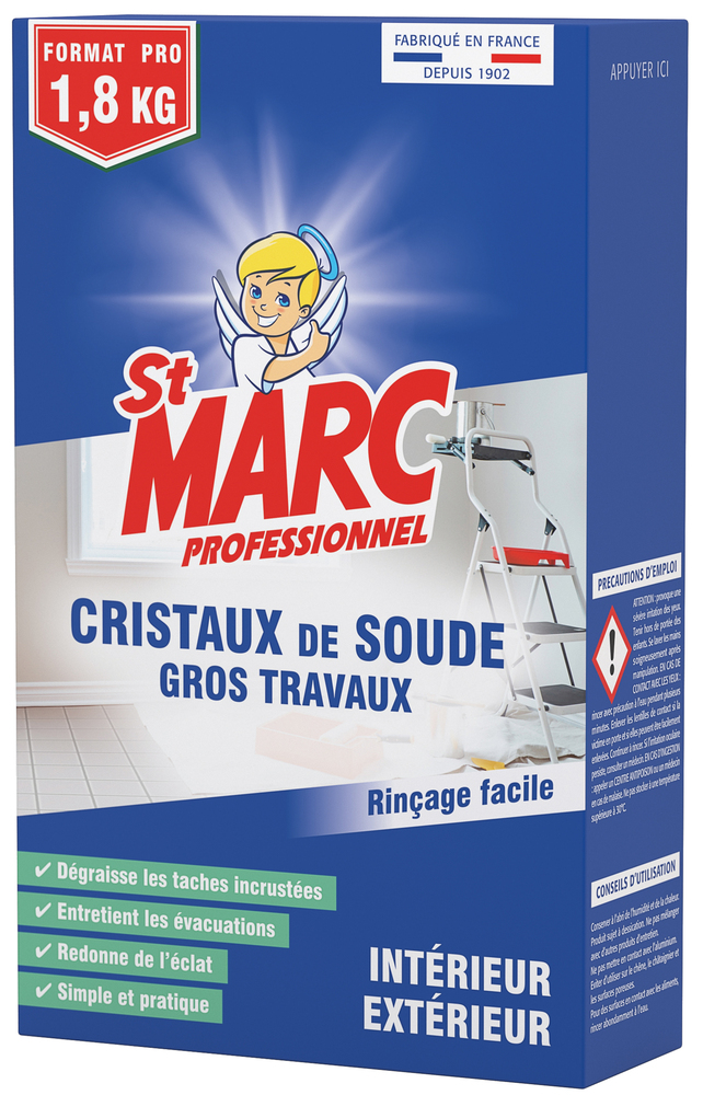 Cristaux de Soude Professionnel 1.8kg ST MARC DOD