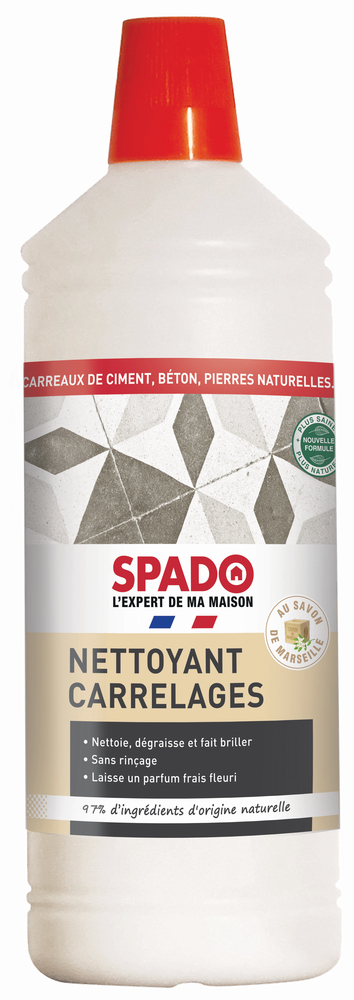 Bouteille de Nettoyant Carrelages au Savon de Marseille 1L