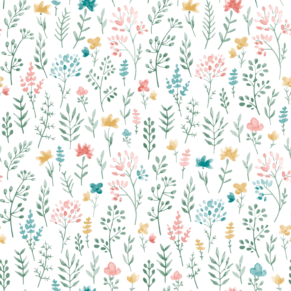 M62004  Intissé sur Papier Motif Liberty Vert/Jaune