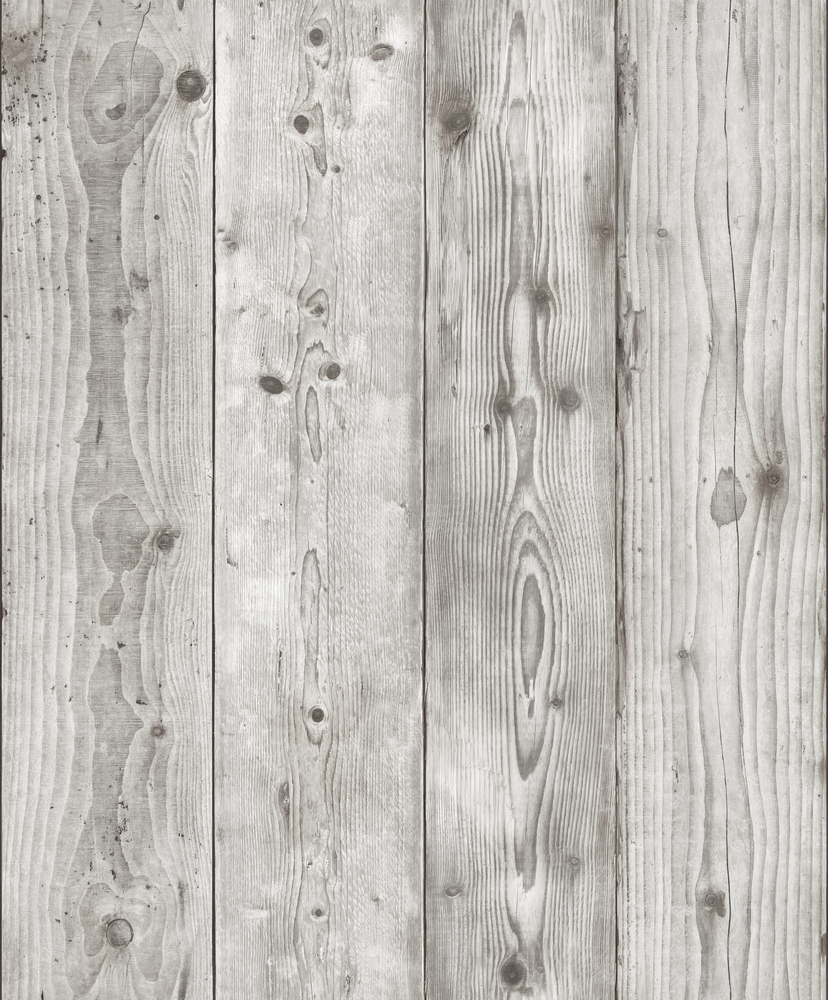 Papier peint vinyle grainé sur intissé L28519 motif planches naturelles effet bois anthracite