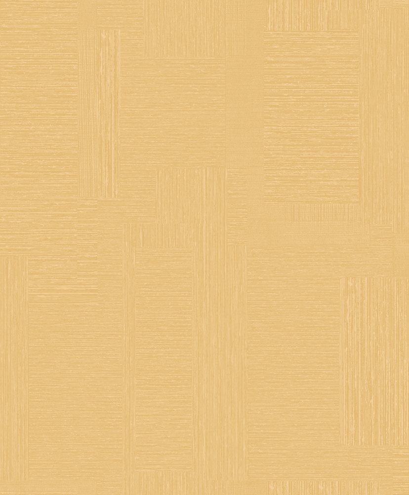 Papier peint vinyle expansé sur intissé L24902 motif carré jaune, texture relief, Collection Best Sélection Made in France 2023