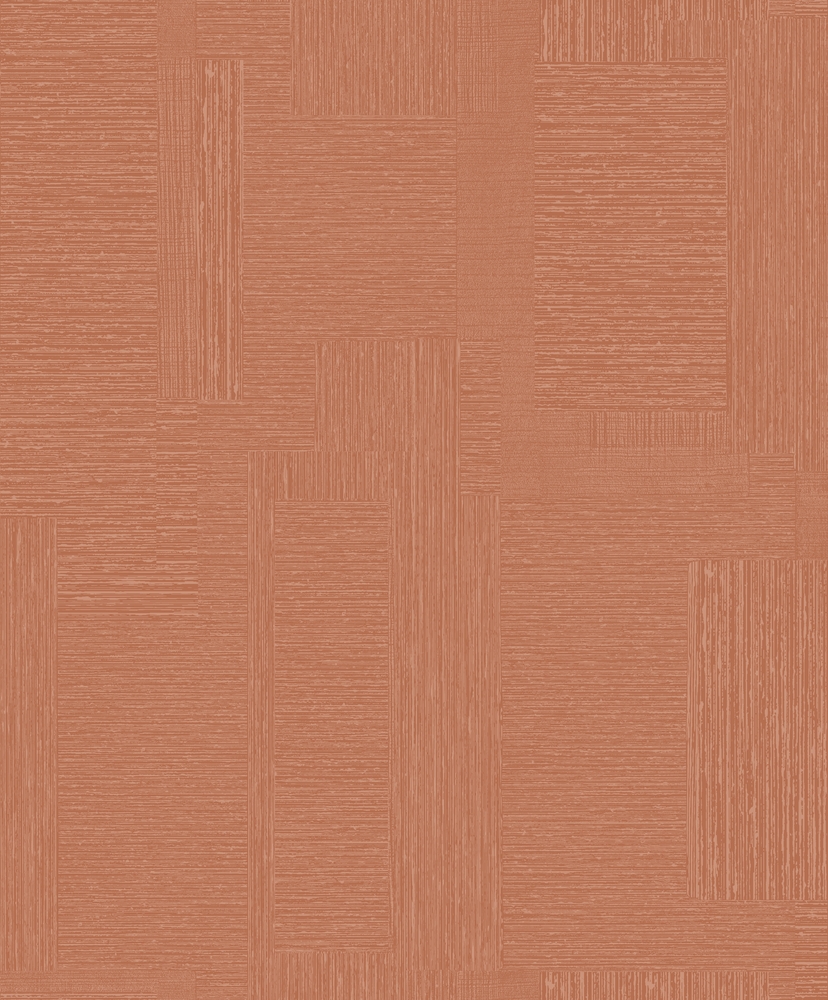 L24920 Papier Peint Vinyle Expansé sur Intissé Carré Terracotta