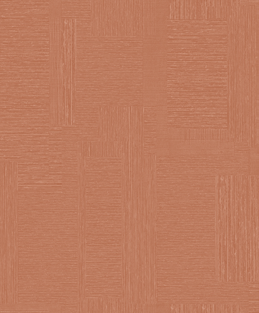 L24920 Papier Peint Vinyle Expansé sur Intissé Carré Terracotta