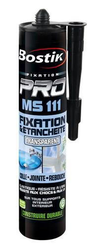 Fixation pro MS 111 - Fixation et Etanchéité Transparent 290ml