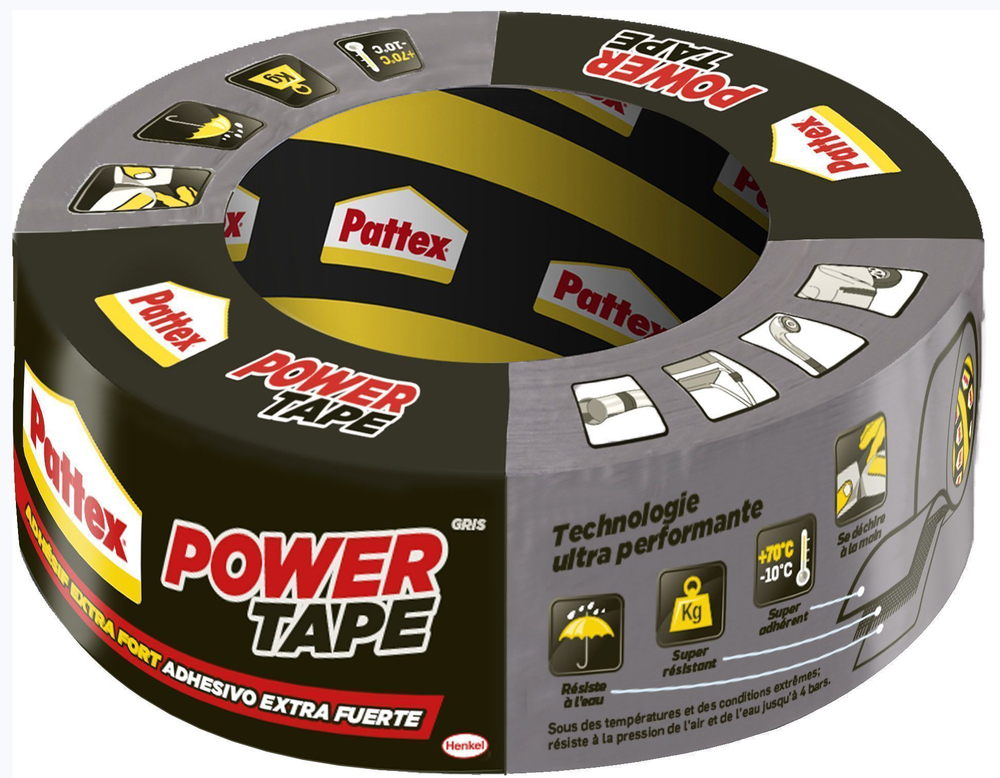 Adhésif de Réparation Power Tape Gris 5cmx50ml