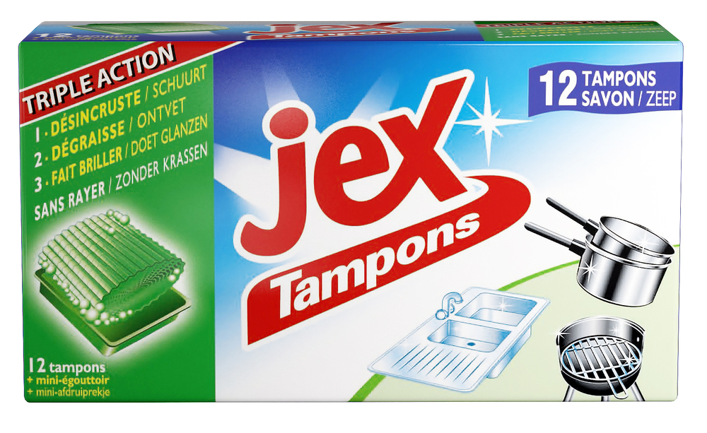 Tampons Savon Triple Action Boite de 12