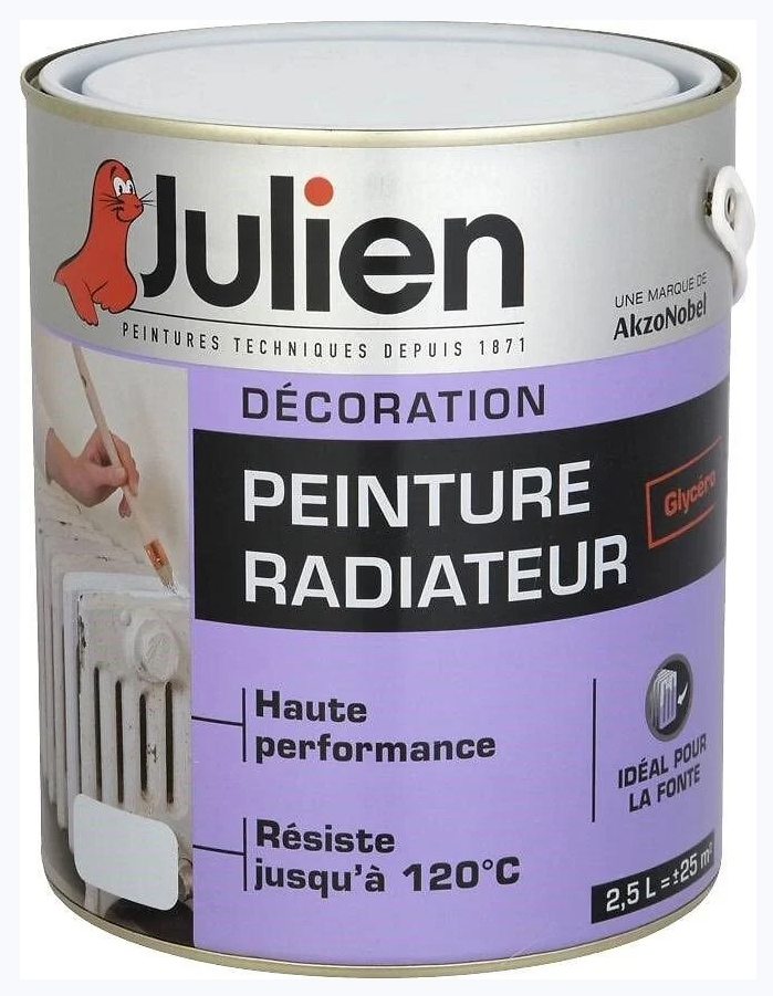 Peinture Radiateur Glycéro Blanc Satiné 2.5L