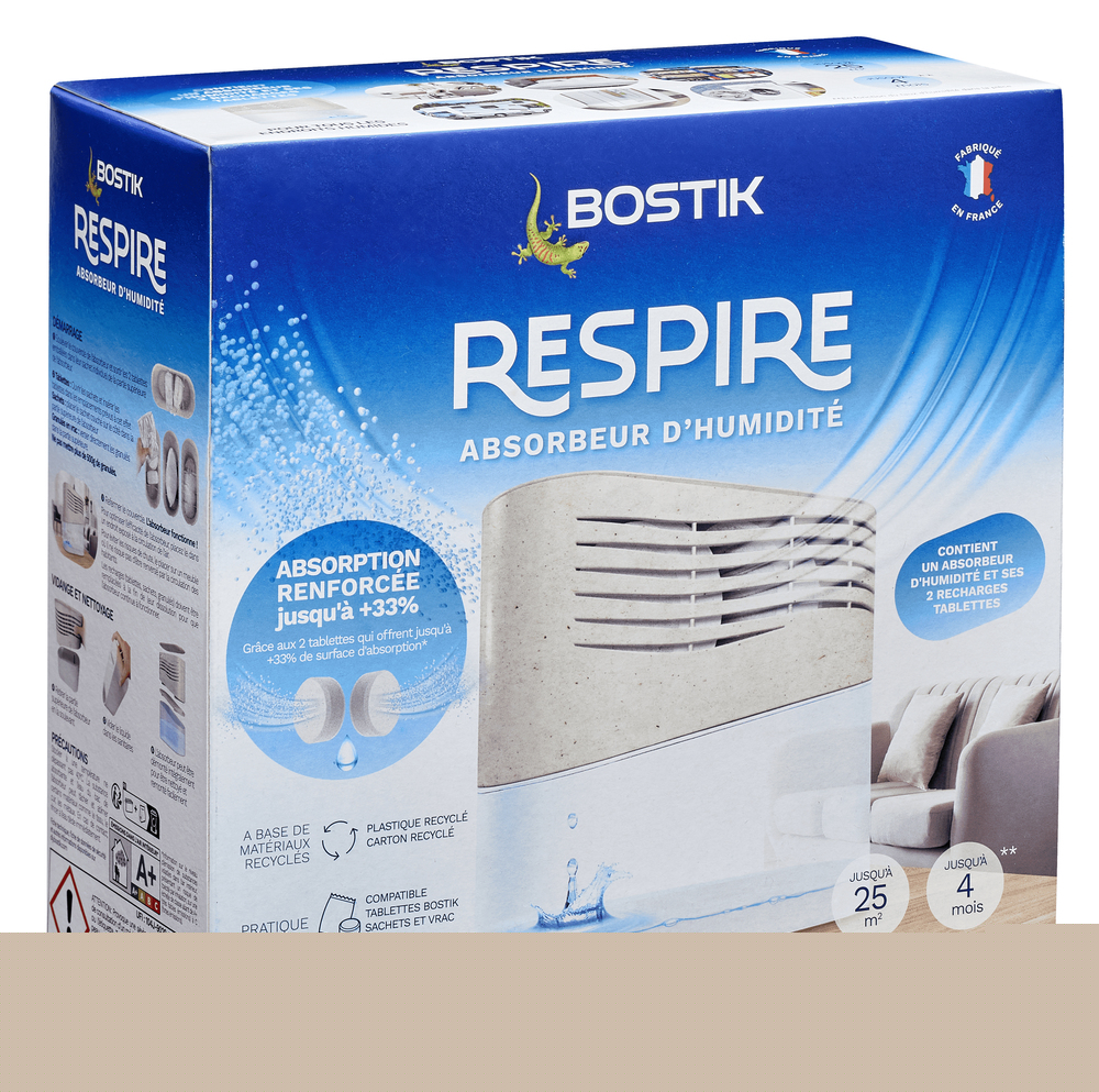 Absorbeur d’Humidité Respire + 2 Recharges