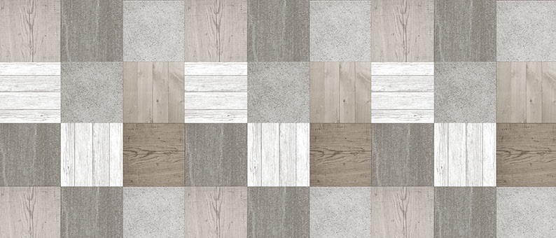 Toile cirée Déco Puzzle Nature en rouleau 140 cm x 20 m, imperméable