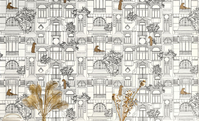 Collection de papiers peints Golden Age Caselio, motifs d'inspiration vintage et rétro-chic