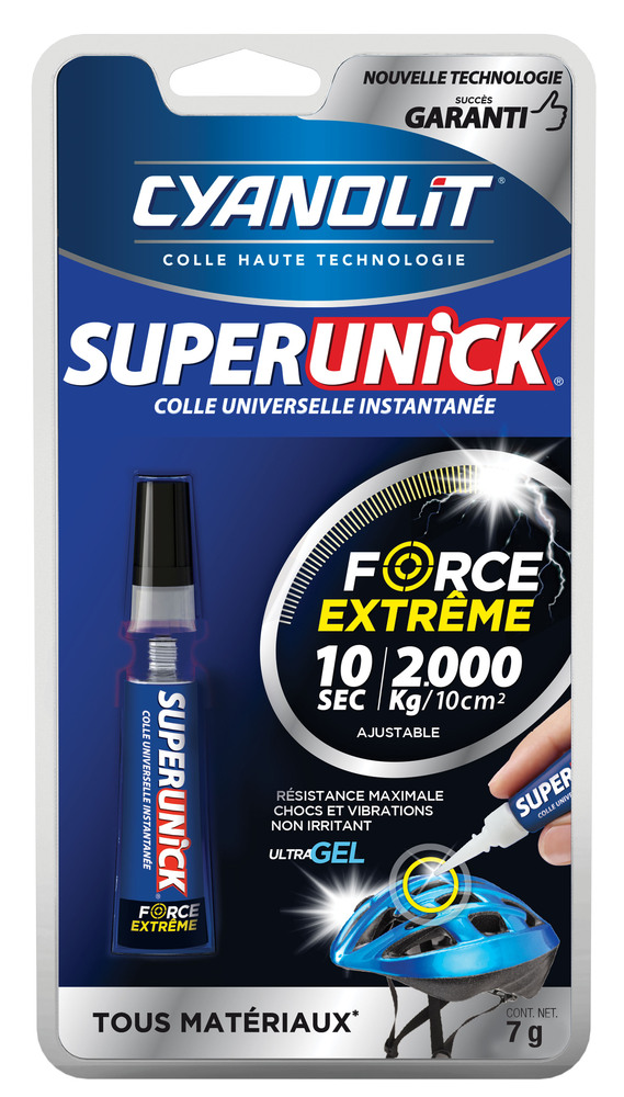 Colle Instantanée Superunick Extrême Tube de 7g sous Blister