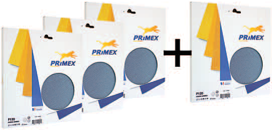 Disque abrasif Airmex GW850 Ø225 mm, lot de 3 boîtes de 10 disques plus 1 boîte offerte pour ponceuse.