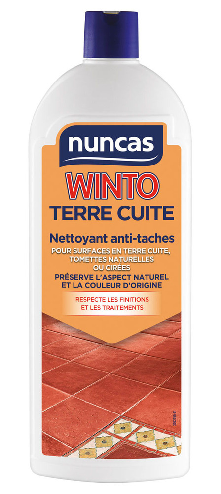 Nettoyant Anti-tâches Pour Surfaces en Terre Cuite Winto Cotto Flacon 1L