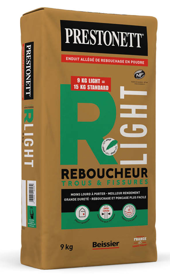 Enduit de rebouchage poudre blanc 15kg ULTRABAT