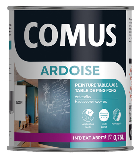 Comus Peinture Ardoise noir 0.75L