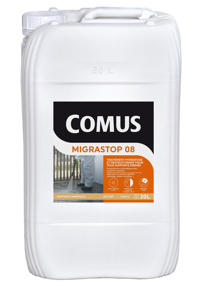 Antimousse Migrastop 08 bidon 20 litres pour toitures et façades