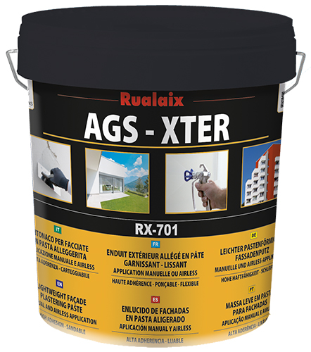 RX-701 AGS Xter - Enduit Garnissant-Lissant Allégé en Pâte 20 kg
