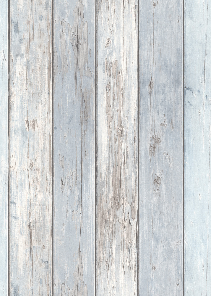 10200-10 Papier Peint Vinyle Grainé sur Intissé Bois Bleu Clair