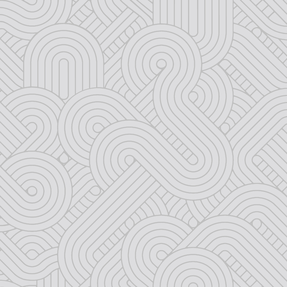 M61629 Papier Peint Expansé sur Intissé Géo Spirale Gris Perle