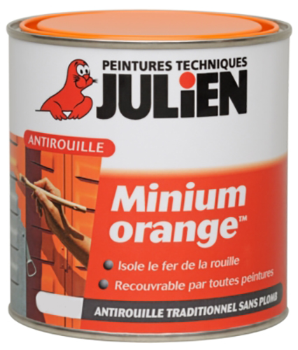 Minium Orange - Primaire Antirouille 0.25L