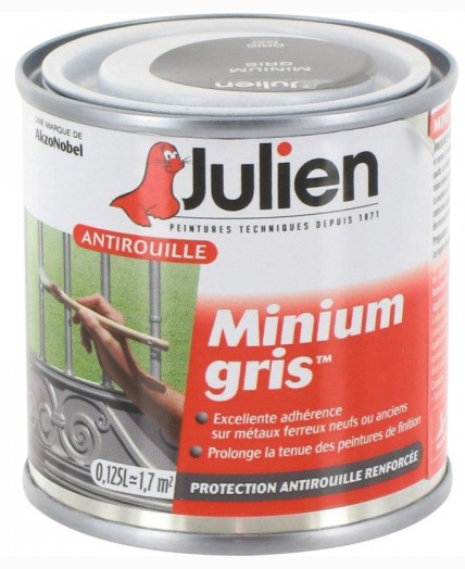 Minium Gris - Primaire Antirouille 0.125L