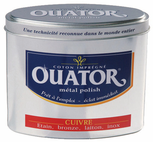 Ouator Cuivre 75g, produit d'entretien pour nettoyer et faire briller les objets en cuivre.