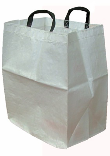 Sacs à Gravats Tissés Blanc, Lot de 2