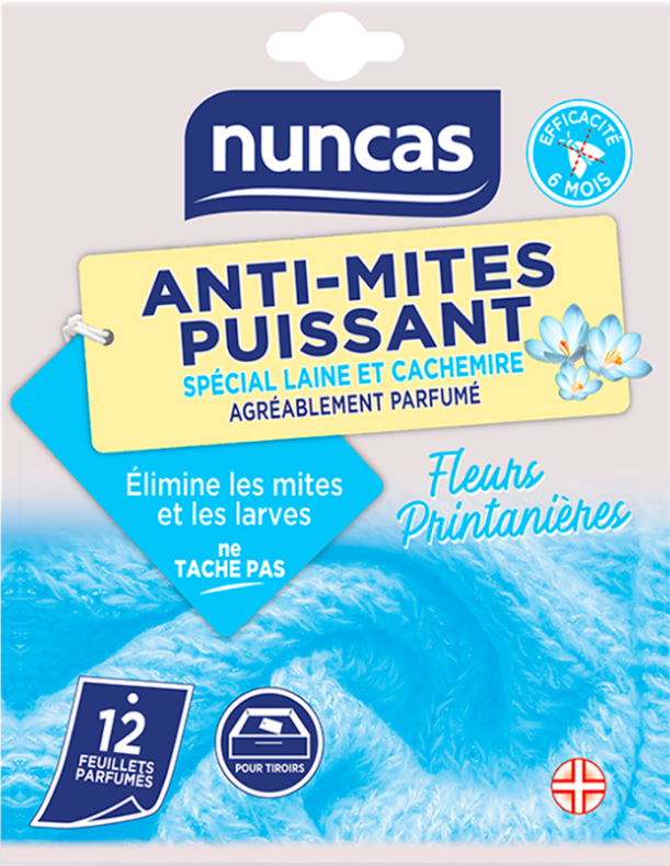 Anti-mites Puissant 12 Feuillets