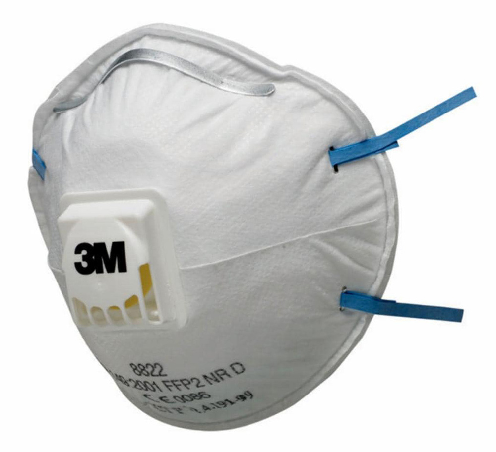 Masque anti-poussière FFP2 avec valve, lot de 5