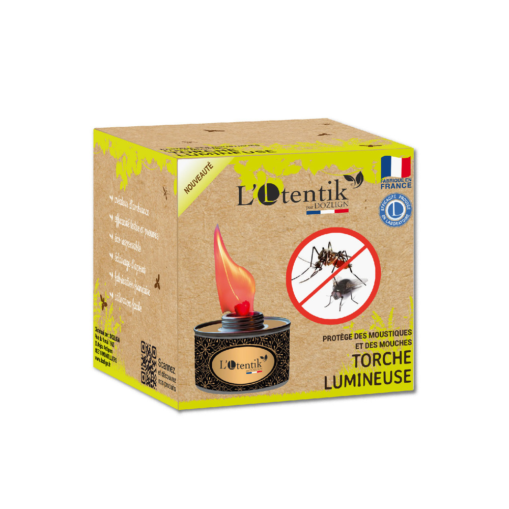 Torche Lumineuse Répulsive Rouge Anti-moustique TP19