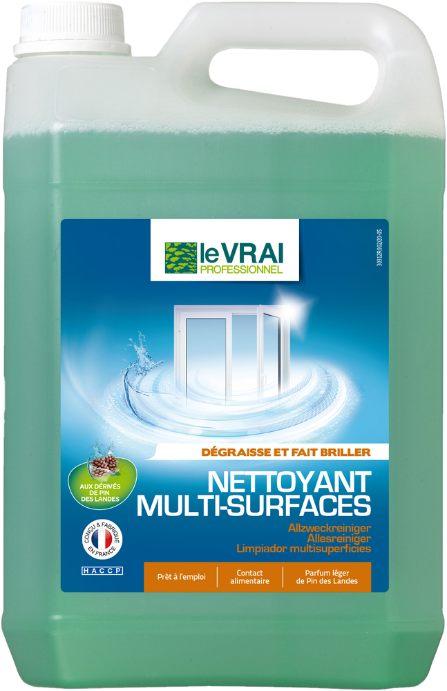 Nettoyant Vitres et Multi-Surfaces 5L