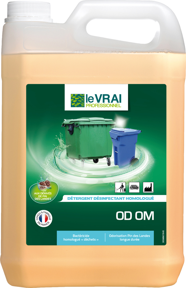 Détergent désinfectant homologué OD OM 5L pour hygiène générale